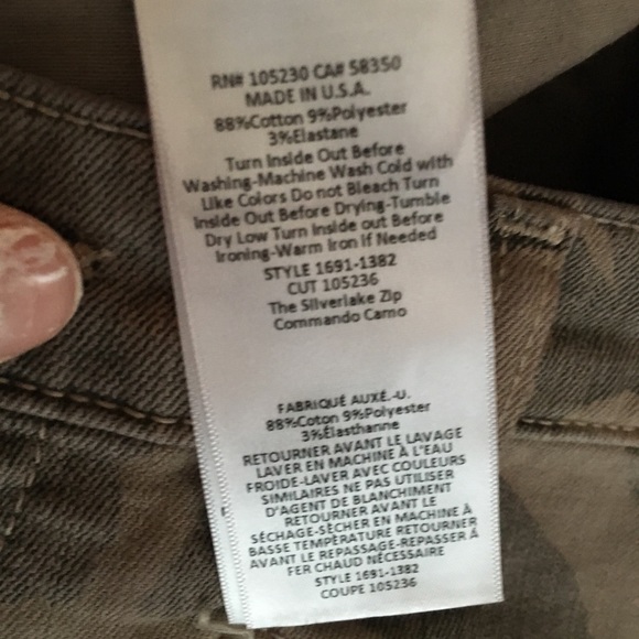 Current Elliot Size 27 The Silverlake Zip - Picture 6 of 7